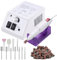 Electric Nail Files Professional Nail Drill Machine Manicure Set Acrylic Nail Gel Polish Remover Electric Nail Drill Pedicure Kit White
