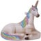 Krebs Glas Lauscha - Decorazione natalizia/decorazione per albero di Natale in vetro – Unicorno sdraiato – Dimensioni: circa 9 cm