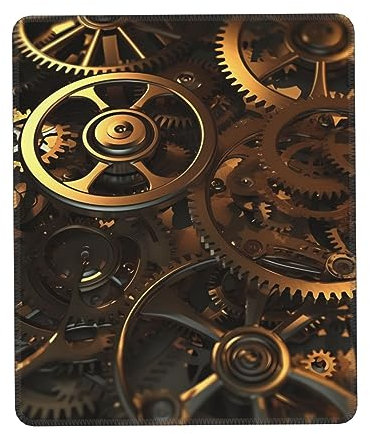 Mouses Pad Cool Steampunk Gears Mouses mat Computer Mouse Mat for Man Woman Mousemat with Non-Slip Rubber Base Laptop Mouse mat Mouse Pad for Gaming Home Office