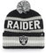 '47 NFL Las Vegas Raiders Unisex Bering Bobble Winter Hat, Team Logo, Farbe Schwarz