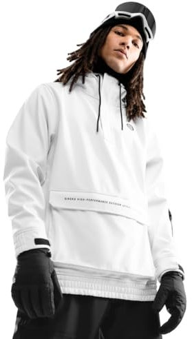 SIROKO - Snowboardjacke mit Kängurutasche W3 Antarctica - L - Weiß