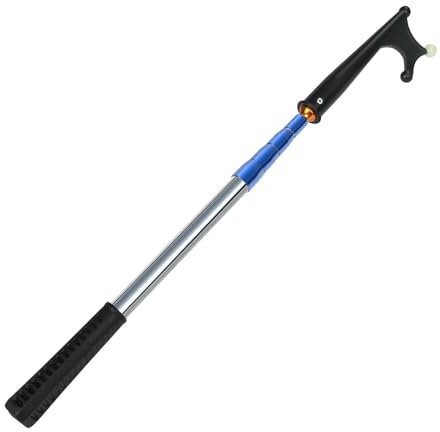 KOMCLUB Telescopic Boat Hook Docking Extension Pole Hook Push Stick Scratch-Resistant, Sturdy Design and Durable Lightweight for Boating Accessories
