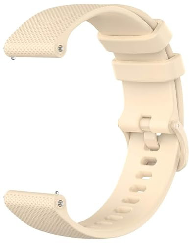 VELULYX Armband kompatibel mit Garmin Venu 2S/Venu 3S/Vivomove 3S/Vivoactive 4S, 18mm weiches Silikonband für Fossil Gen 6/5E/3/4/Withings Steel HR 36 mm/ScanWatch 2 38 mm