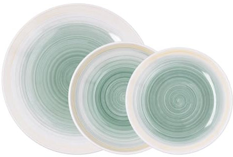 Quid Velvet Vajilla Cerámica 18 Piezas - 6 Personas Otras Ceramicas Apto Microondas Apilable