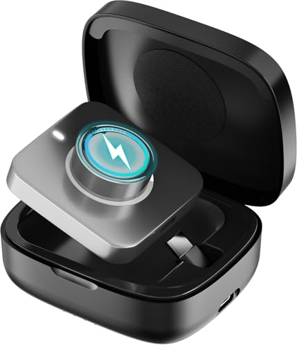 UNAQO Kabellose Ladehülle für Oura Ring Gen 5, 4 & 3 Ladegerät, 1000 mAh, tragbare Reise-Powerstation, passend für alle Größen Oura Ring 5, 4 und 3, 30 Tage Laufzeit (offizielles Ladegerät nicht im