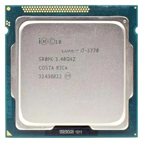 Processore C-ore i7 3770 CPU LGA 1155 SR0PK da 3,4 GHz