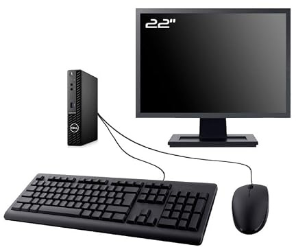 Dell PC 3090 Micro Ecran 22 Intel I3-10100-T RAM 32Go SSD 250Go WiFi W11