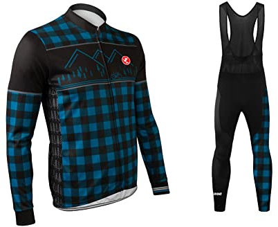 UGLY FROG Radtrikot Set/Thermo Fahrradhose Lang/Radhose + Thermo Fahrradtrikot Langarm/Radtrikot/Atmungsaktiv