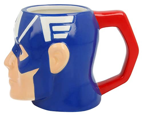 Marvel Avengers 3D Tasse Super Hero Head Bowl Keramik (Captain America)