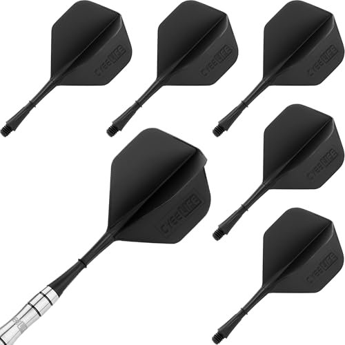 CyeeLife Dart Schäfte und Flights aus einem Stück 6 Stabile,Dartpfeile Zubehör 2BA CF01