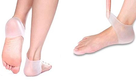 V&AMYA Protettori Fascite Plantare in Silicone, 2 Pezzi | Proteggi Tallone, Gel Cuscinetto Tallone, Supporti per Tallone, Sollievo Dolore
