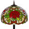 Birendy Stehlampe im Tiffany Style, Stehlampe, Dekorationslampe, Glaslampe, Leuchte, Stehleuchte, Stehlampe (Tiff 170 Rose)