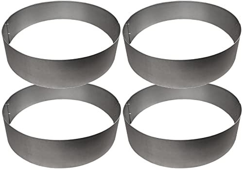 Premium Rasenkante Kreis Ø 75 cm Höhe 25 cm Beetumrandung Rasenbegrenzung Beeteinfassung 4 Stück (Set)