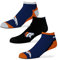 For Bare Feet Socken 3er Pack - Motiv: Denver Broncos - NFL - Flash - Grösse: L