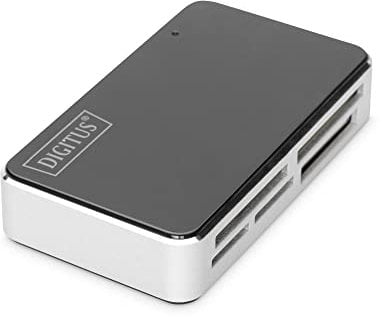 DIGITUS Kartenleser USB 2.0, All-in-One unterstützt T-Flash,inkl. USB A/M -Mini-USB-Kabel