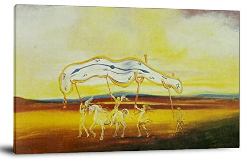 39+ Salvador Dali Leinwand-Poster, verwundete, weiche Armbanduhr von Salvador Dalí Surrealistisches Poster, dekoratives Gemälde, Leinwand, Wandkunst, Wohnzimmer, Poster, 50 x 75 cm
