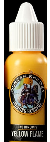Duncan Rhodes Painting Academy Two Thin Coats Hobby Paints 15ml (Yellow Flame)