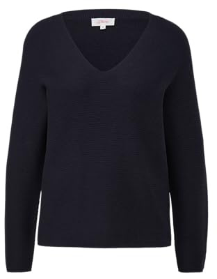 s.Oliver Damen 2145636 Pullover, 5959 blau, 36