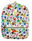 Bioworld Mini-Rucksack, Motiv: schlafender Pokemon, Blumendruck, 27,9 cm, Pikachu, Bulbasaur, Evoli, Charmander,, Mehrfarbig, Modern