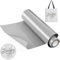 JAVIGA Plotterfolie Textil-30,5cm x 3m Silber Flexfolie Plotterfolie Vinyl für PlotterMaschine, Bügelfolie für Textilien, DIY T-Shirts & Stoffe, Plotter Zubehör Textilfolie Plotter Eine Rolle