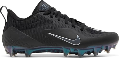 Nike Alpha Huarache 8 Pro Black Metallic Silver Lax Lacrosse Cleats Shoes Black CW4439-005 - Size 8 Mens