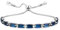CASSIECA Silber Armband Damen Blau Zirkonia Kristall Tennis Armband für Frauen Geburtstags Muttertag Weihnachten Geschenk für Mama Freund Tochter Silber Schmuck Damen mit Box