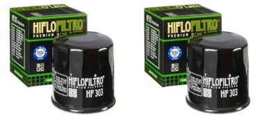 DB PARTS Set di 2 filtri olio compatibili con Kawasaki 650 KLE H Versys Abs (LE650HHD) 2022