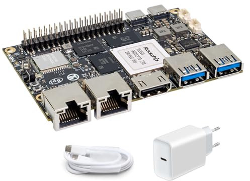 youyeetoo Banana Pi BPI-M7 Einplatinencomputer, RK3588 SBC, 8/16/32GB RAM, 6 Tops NPU, 8K Video, Dual 2.5G Ethernet, WiFi 6, BT5.2, PI-co ITX, Unterstützung Android Linux (16+128GB (Mit Netzadapter))