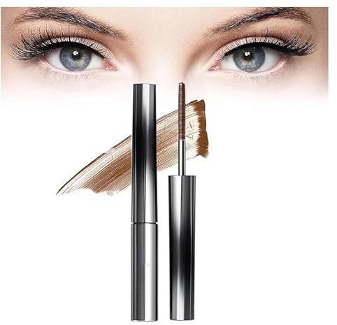 Judy Doll Mascara,Judydoll Metal Mascara,Mascara 3D Judydoll,JudyDoll Iron Brush Mascara,Washable Extra Slim Metal Bristleless Mascara,Curling Iron Mascara,3D Curling Eyelash Iron Mascara (Brown)