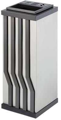 Poubelle cendrier Cendrier d'extérieur debout, élimination des fesses de cendres de Cigarettes, support coupe-vent en acier inoxydable, conteneur de cigares extérieur, colonne de cendres Cendrier sur
