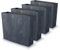 IMJ-Global Lot de 4 pots à fleurs rectangulaires Urbi Square en plastique Beton Effect 58 x 18 x 49,8 cm pour intérieur extérieur noir 44 litres design moderne