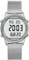 Hearkent Montre podomètre Femme, Bracelet en Nylon Souple, sans Application ni Charge nécessaires, avec comptage de Pas, de Calories, de Distance, Horloge et rétroéclairage d'écran, 2401 (Argenté)