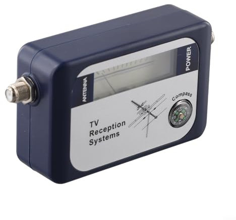 Besttoolifes Digital TV Signal Finder Portable Lightweight DVB-T Television Detector Antenna Strength Meter, Digital Aerial Terrestrial TV Antenna Signal Strength Meter