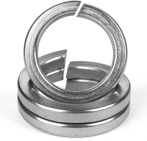 FOMGIIN Rondelles de Sécurité Fendues en Acier Inoxydable M5, 20 Pièces Rondelle Autobloquante Rondelles Ressort Inox 304, Rondelle de Blocage Frein Ressort Grower, pour Vis Ecrou Boulon