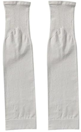 Ice Silk UV Leg Sleeves for Sun Protection - Multi-function Cover for Self Travelling Cars and Cycling, Gray/Multicolor