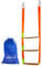 Boat Rope Ladder, 3 Step Boat Ladder, Heavy Duty 880lbs Strength with Carbon Fiber Reinforced Flat Steps, Foldable Boarding Rope Ladder for Inflatable Boat, Pontoon Boat, Sailboat, Kayak,Motorboat