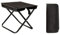 XUEQI Sgabello pieghevole portatile da campeggio, mini sgabello pieghevole e sedile leggero, può essere piegato per viaggi, escursioni, pesca in giardino, cricket, spiaggia, con custodia (nero)