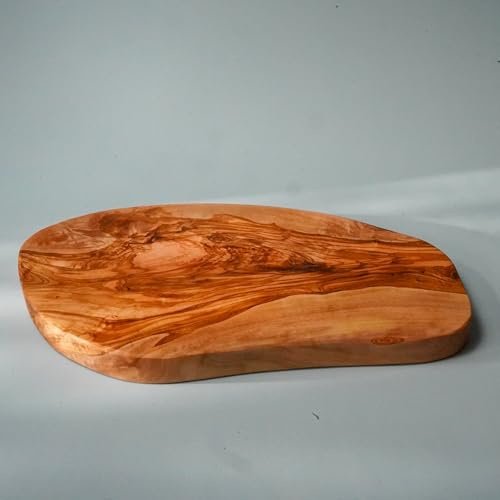 Handmade Wooden Chopping Board 30cm x 20cm – Natural Olive Wood Cutting Board, Cheese Board & Serving Platter for Charcuterie/Antipasti