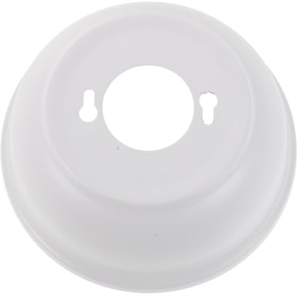 Sosoport Support de Fixation Abat-jour en Métal Blanc pour Ventilateur de Plafond Cache Décoratif et Remplacement Solide pour Lampe Ventilateur, Accessoire Montage Facile pour Chambre