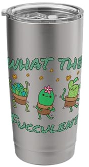 Cactus Garden Cacti in Flower Pot Funny Cactus Plant Stainless Steel Insulated Tumbler