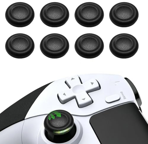 Tappi Joystick per Controllori PS5 PS4, Set di 8 Design Antiscivolo con Incisione Laser, Resistenti all'Usura Sudore Sostituzione Tappi Originali, Ideale per Gaming Casalingo, Tornei Uso Quotidiano