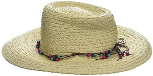 maximo Mädchen Hut, große Krempe Mütze, Beige (Natur 38), 53
