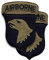 101st Airborne New OCP Patch und Airborne Tab zusammengenäht mit Hakenverschluss (Paar)