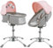 bebe2luxe Louna : Multifunktionale Wiege Baby (ELEKTRISCHE BABYSCHAUKEL, HOCHSTUHL,BABYWIPPE) (Rosa)