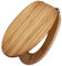 banjado Design WC Sitz Bambus 45x37,5cm / Toilettendeckel Holz/hochwertiger Toilettensitz/Bambus-Toilettendeckel für alle gängigen Toiletten - Bambusholz