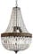 PGA Lights Kronleuchter, Kristallleuchter, Korblüster, Lüster, Leuchter, Lampe Florence Ø40cm für die Wohnung im angesagten Antiken-Stil, gefertigt aus geschliffenen Kristallen