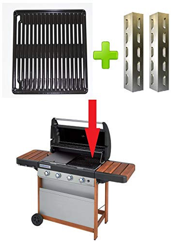 ALTIGASI Prime - Ricambio Originale - GRIGLIA Acciaio SMALTATO + 2 DIFFUSORI per Barbecue 4 Series Woody L - 44,5x38,5 CM