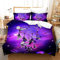 MAODU Housse de Couette 200x200 Attrape-rêves Violet Parures de Lit Fermeture éclair avec 1 Taie d'oreiller 80x80 cm - Sets de Housse Couette en Microfibre