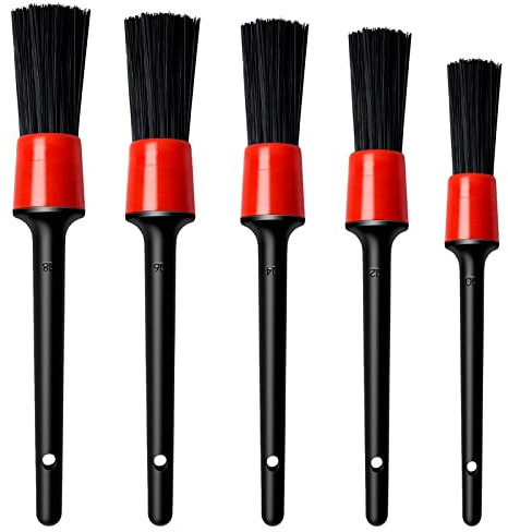 NiceLand Auto Reinigung Pinsel Set 5er Auto Detailing Reinigungsbürsten Detailpinsel Perfekt zur PC/Tastatur, KFZ LKW Reinigung