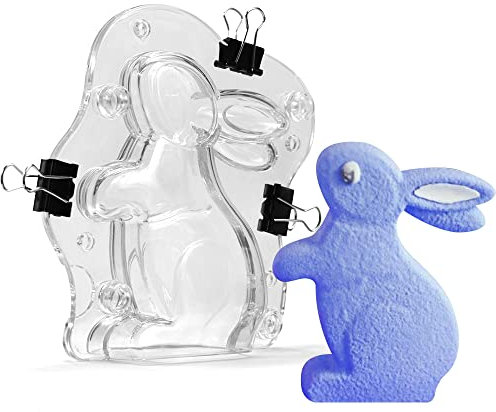 TUKE Molde de policarbonato 3D para chocolate y caramelo para decoración de fiestas o herramientas de horneado en el hogar, transparente, 5.4 pulgadas